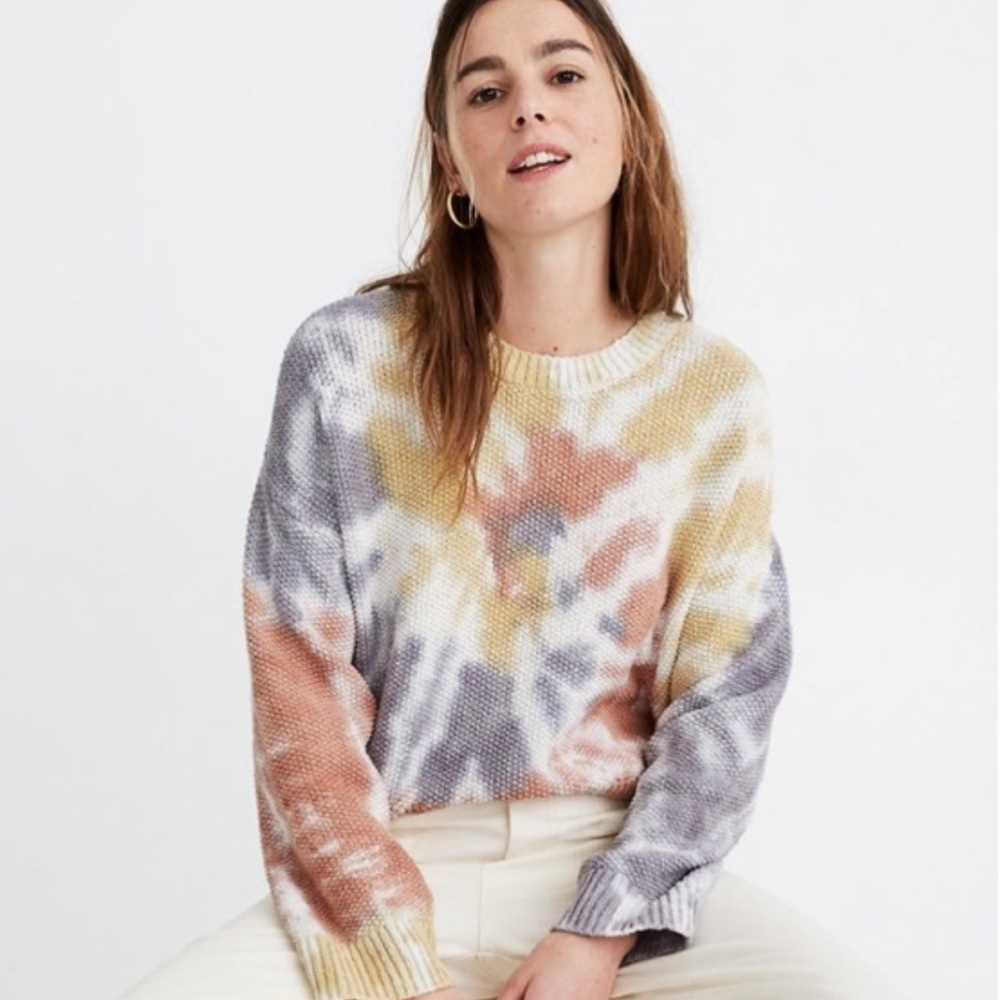 Madewell Tie-Dye Westford Pullover Sweater
